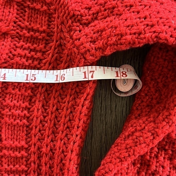 Mossimo Red Cable Knit Sweater - Picture 8 of 8